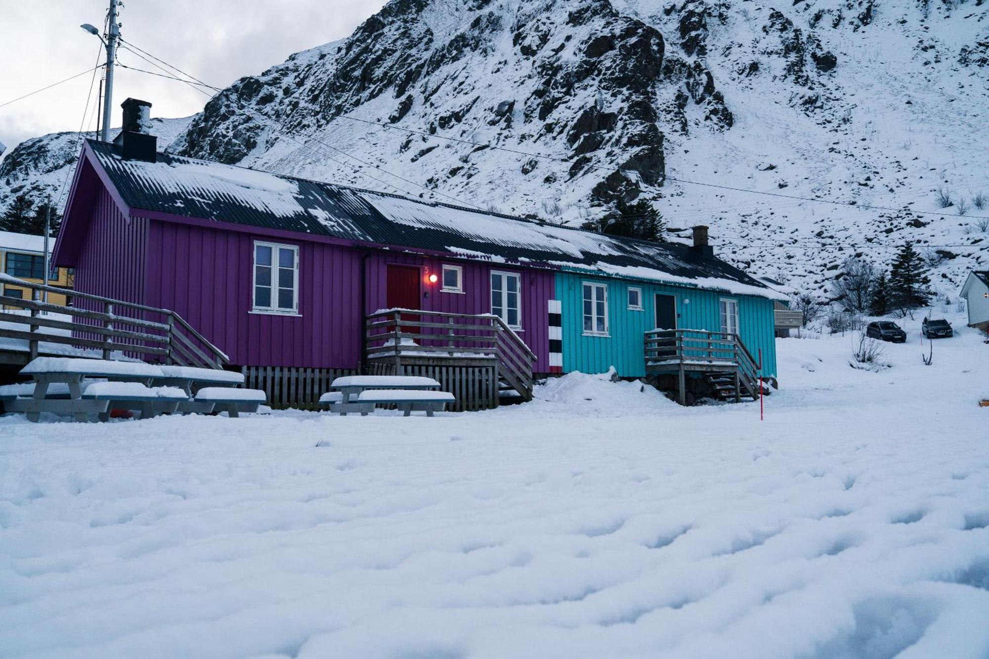 Kraemmervika Rorbuer - Rustic Cabins In Lofoten バルスタ エクステリア 写真