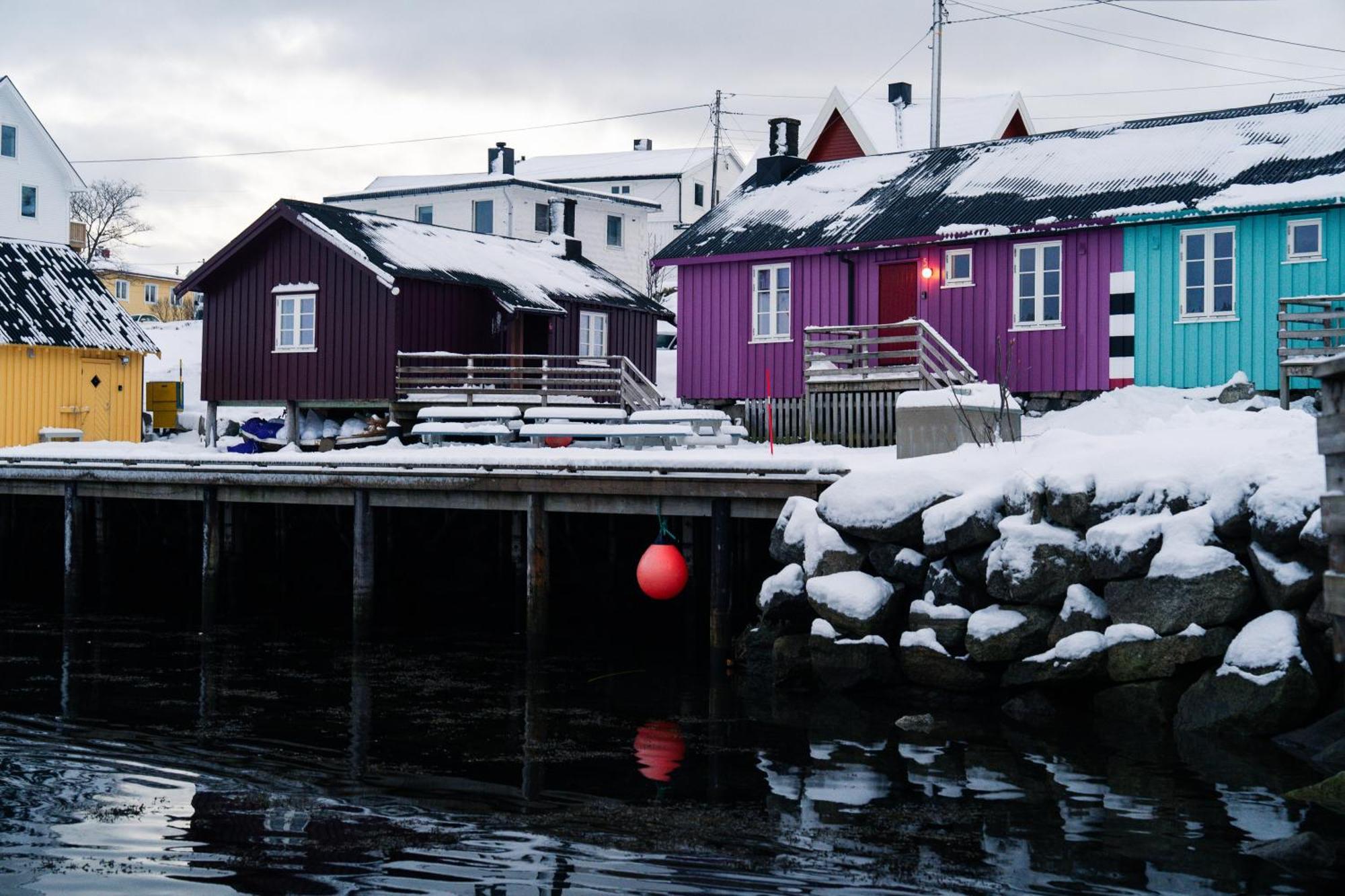 Kraemmervika Rorbuer - Rustic Cabins In Lofoten バルスタ エクステリア 写真