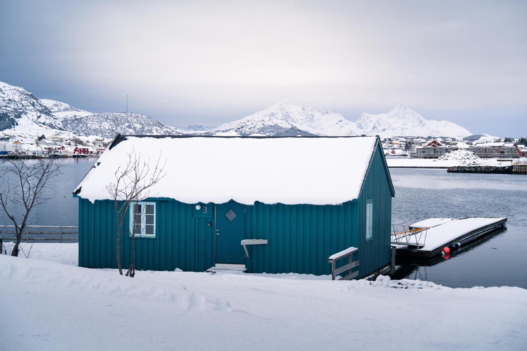 Kraemmervika Rorbuer - Rustic Cabins In Lofoten バルスタ エクステリア 写真